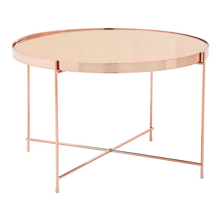 Pink on sale metal table